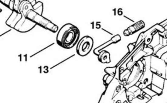 Väntvõlli õlitihend MS241M,260,360,MS361,362,362C-M,362C-M VW,441,441C-M siduri poolne